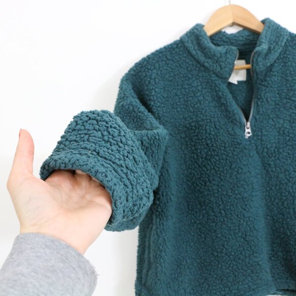 *American Eagle Sherpa Half Zip Pullover Jacket - Picture 4 of 8